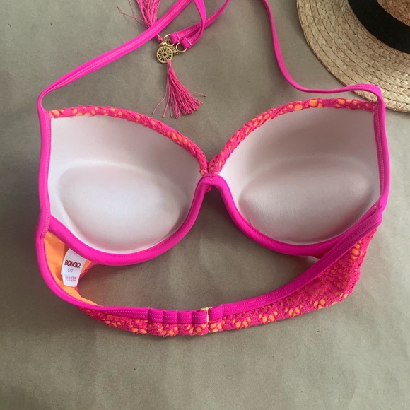 🇺🇸 Pink & Orange Bikini Top - Picture 3 of 4